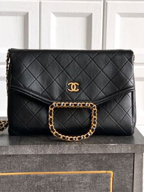 CC original calfskin large handbag AS5936 black