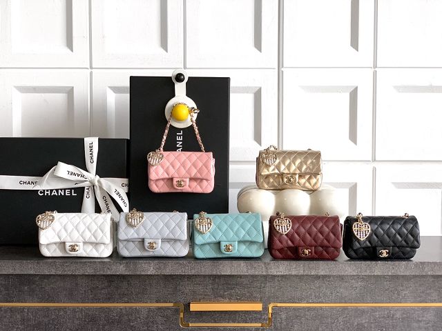 CC original lambskin bag charm AP4986