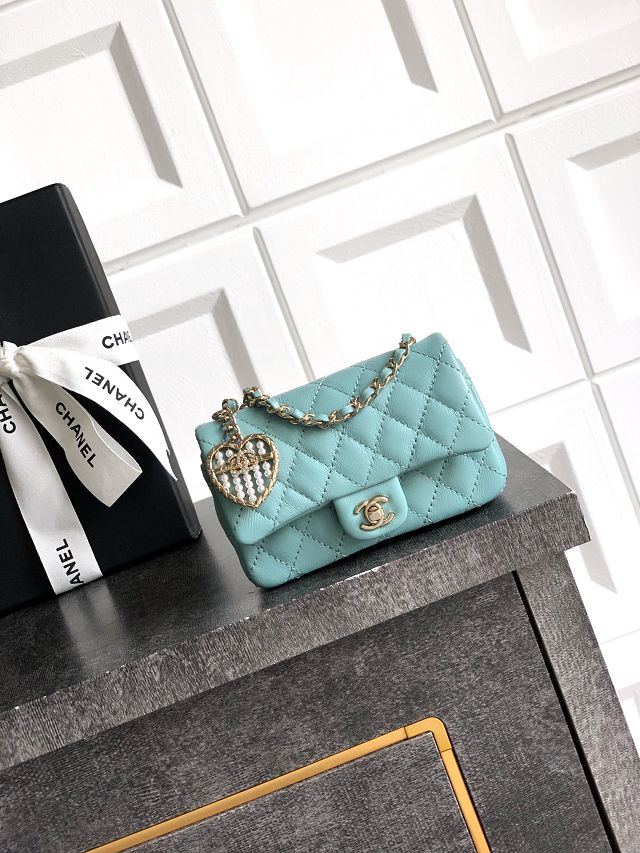 CC original lambskin bag charm AP4986