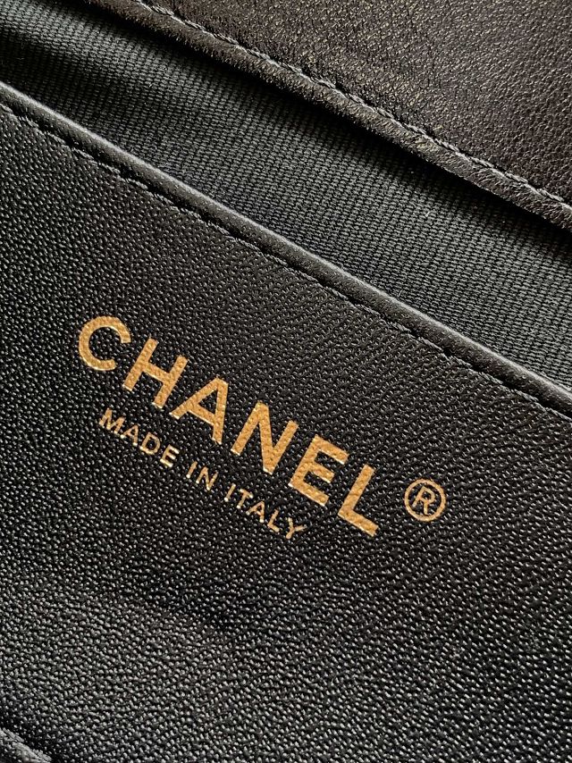 CC original lambskin mini flap bag AS5399 black