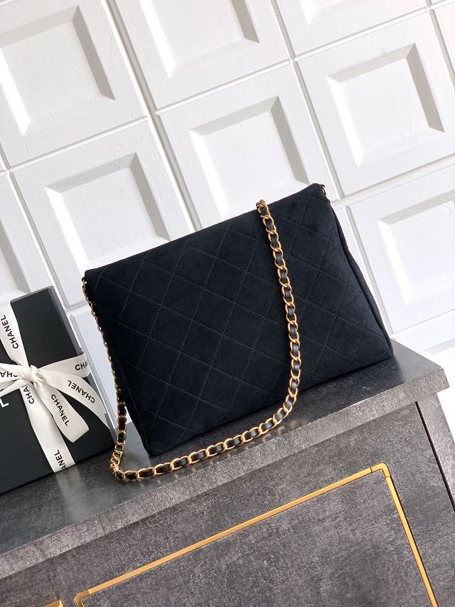 CC original suede calfskin medium handbag AS5896 black