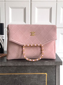 CC original suede calfskin medium handbag AS5896 pink