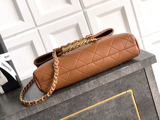 CC original calfskin medium handbag AS5896 brown