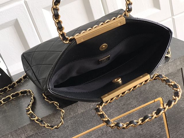 CC original calfskin small handbag AS5895 black