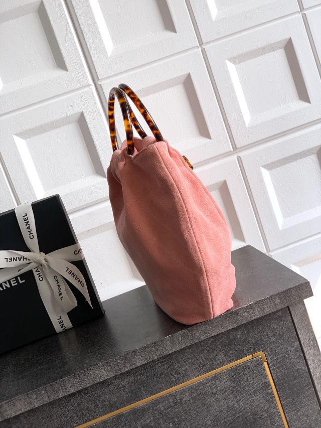 CC original suede calfskin medium hobo bag AS6010 pink