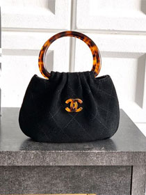 CC original suede calfskin mini pouch AP4981 black