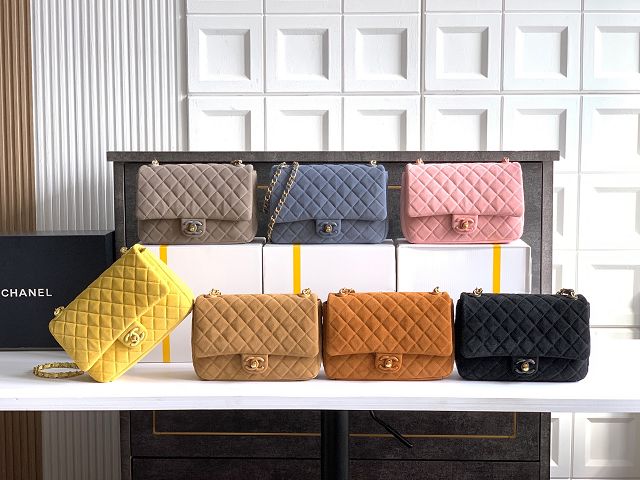 CC original suede calfskin small flap bag AS5991