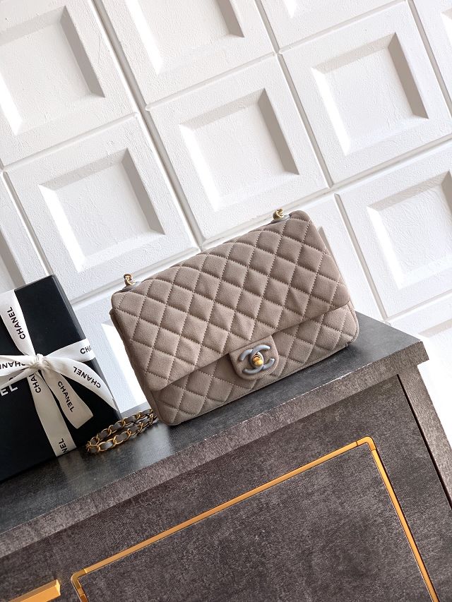 CC original suede calfskin small flap bag AS5991