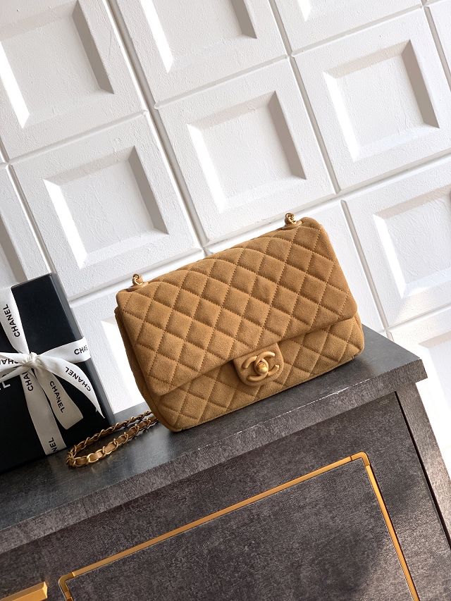 CC original suede calfskin small flap bag AS5991