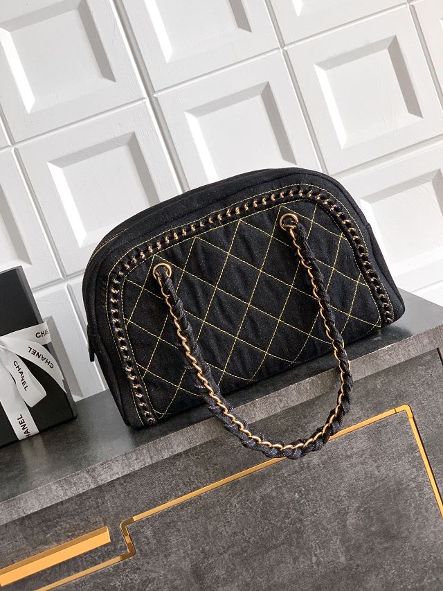 CC original denim medium bowling bag AS2181 black