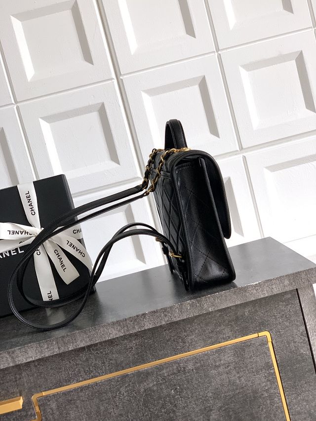 CC original grained calfskin small backpack AS5715 black