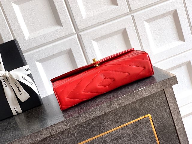 CC original lambskin clutch AP6044 red