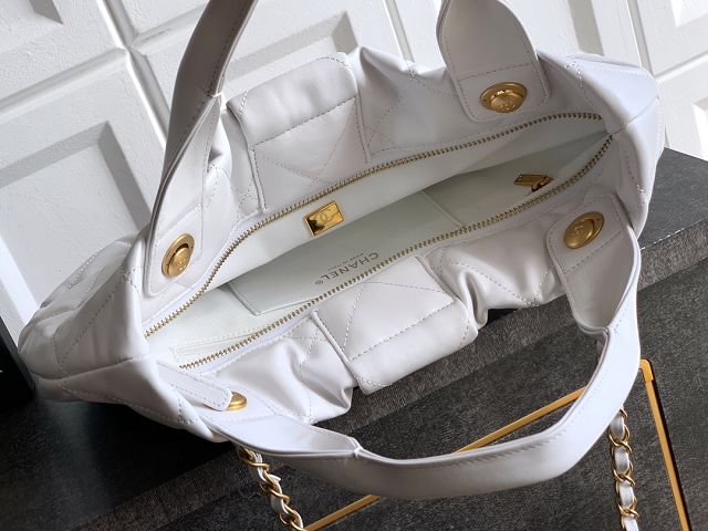 CC original lambskin large handbag AS5851 white