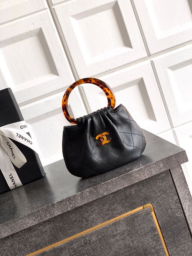 CC original lambskin mini pouch AP4981 black