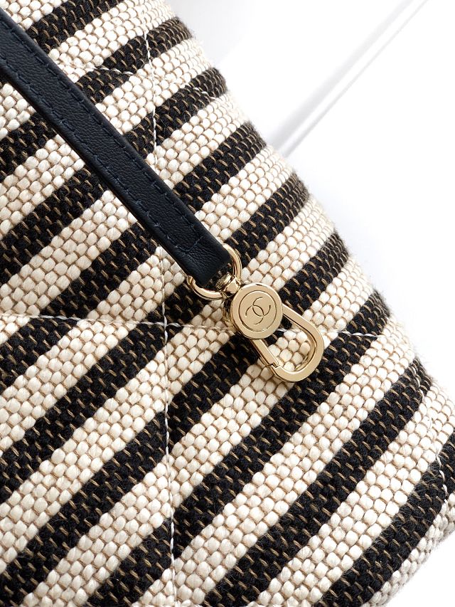 CC original raffia medium shopping bag AS6006 black