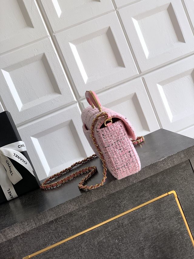 CC original tweed clutch AS5807 pink