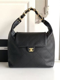 CC original calfskin large hobo bag AS5838 black