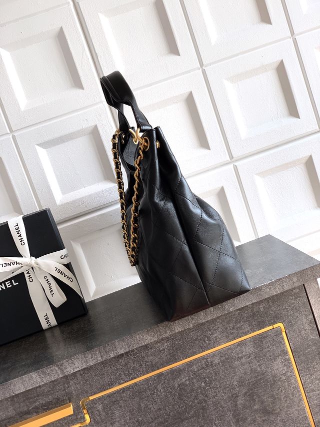 CC original calfskin large hobo bag AS5978 black