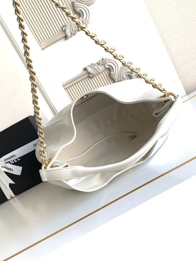 CC original calfskin large hobo bag AS5978 white