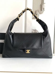 CC original calfskin medium hobo bag AS5834 black