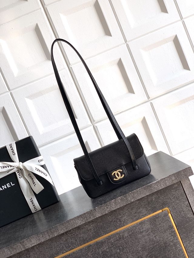 CC original grained calfskin clutch AP5068 black