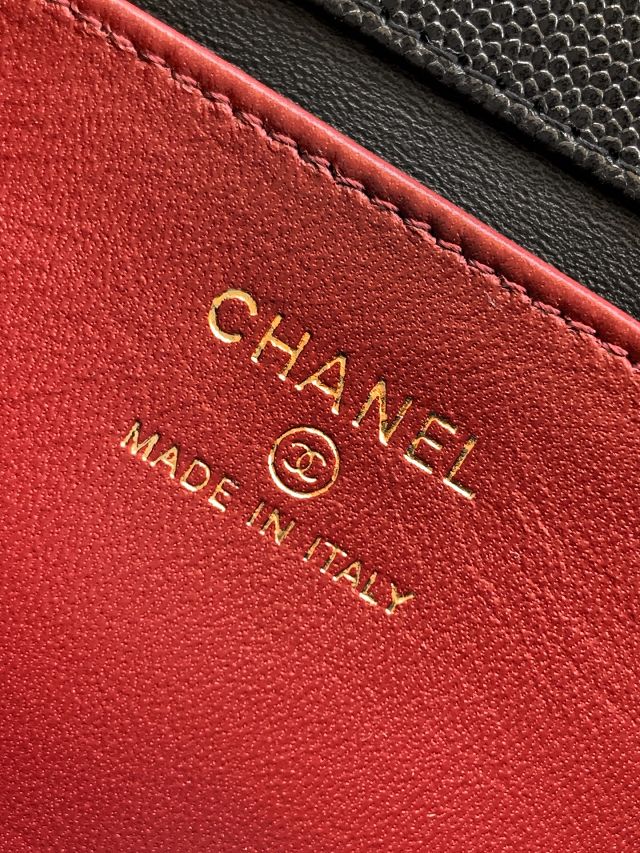 CC original grained calfskin clutch AP5068 black