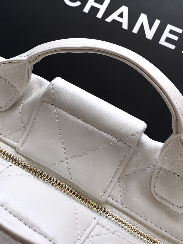 CC original lambskin small handbag AS5849 white