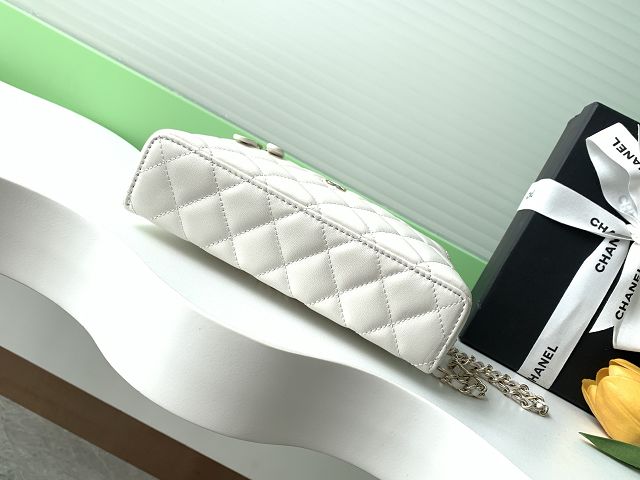 CC original lambskin vanity with chain AP4385 white