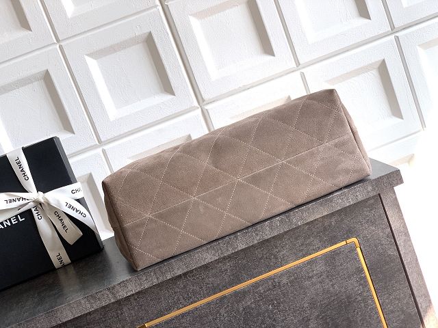 CC original suede calfskin large hobo bag AS5978 grey