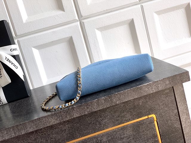 CC original denim nano 31 bag AS3656 dark blue&blue