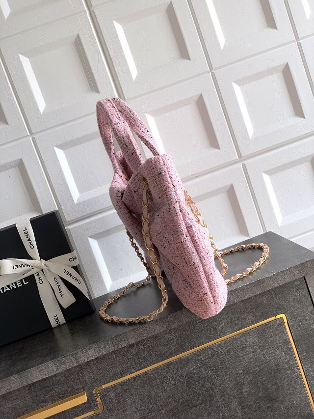 CC original tweed large handbag AS5851 pink