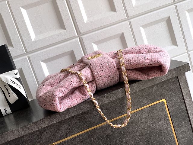 CC original tweed large handbag AS5851 pink