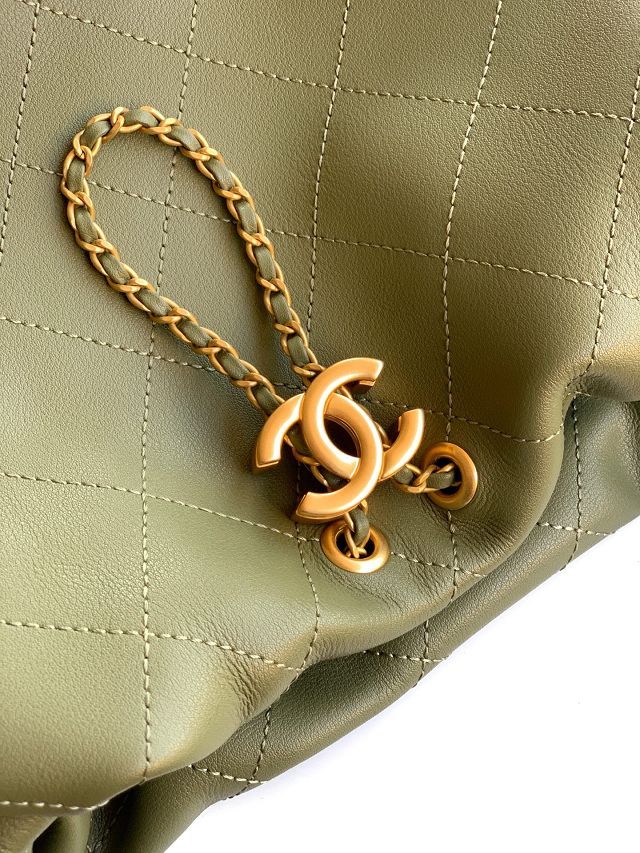 CC original calfskin medium hobo bag AS5976 green