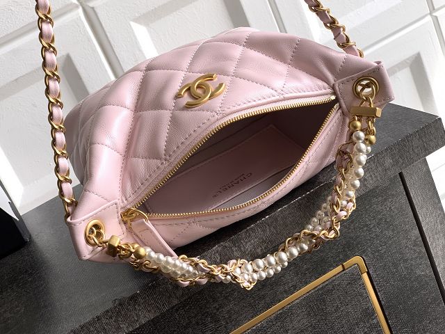 CC original lambskin hobo bag AS5898 pink