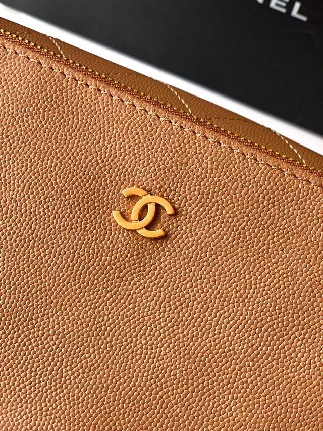CC original grained calfskin 25 medium handbag AS5311 caramel