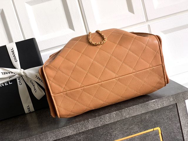 CC original grained calfskin 25 small handbag AS5293 caramel