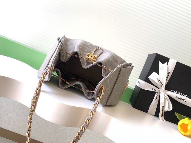 CC original grained calfskin 25 small handbag AS5293 grey