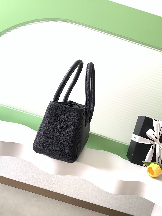 CC original grained calfskin small tote bag AS2156 black
