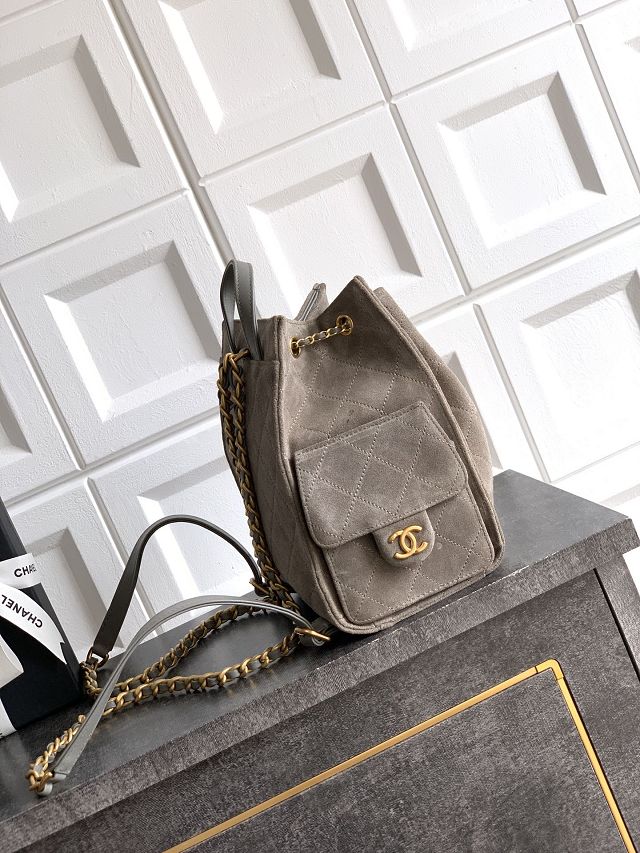 CC original suede calfskin 25 backpack AS5600 grey