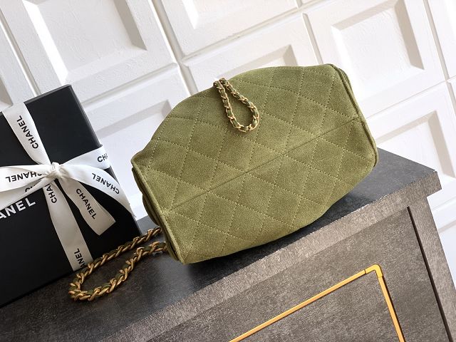 CC original suede calfskin 25 mini handbag AS5631 green
