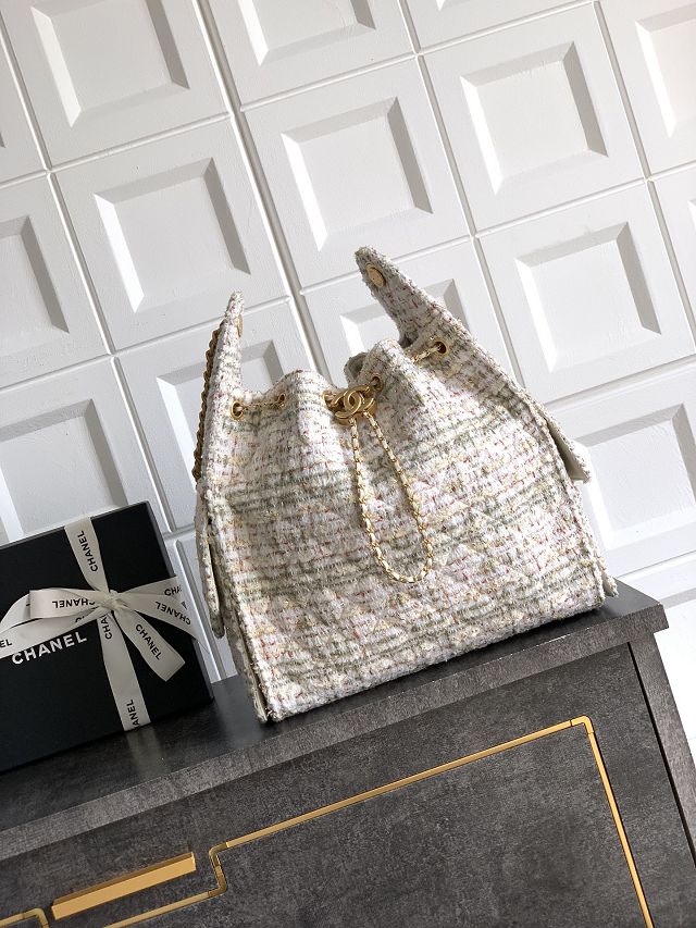 CC original tweed 25 medium handbag AS5311 white