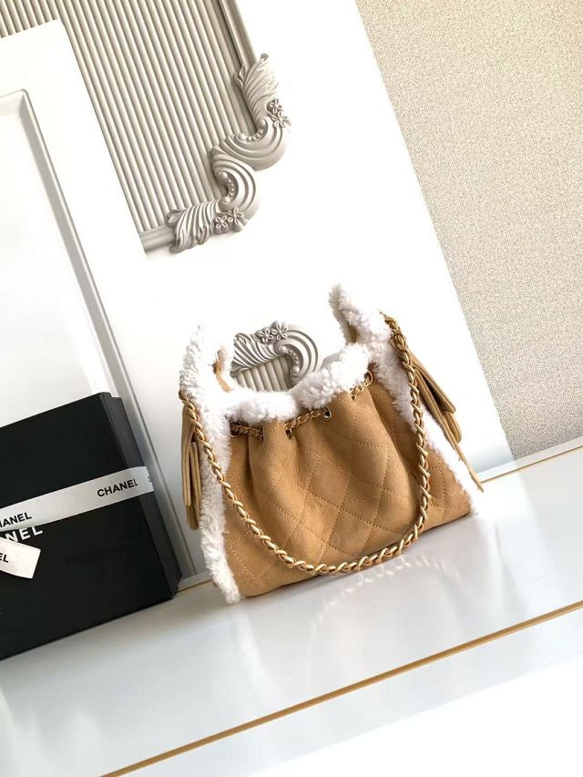 CC original lambskin 25 mini handbag AS5631 apricot