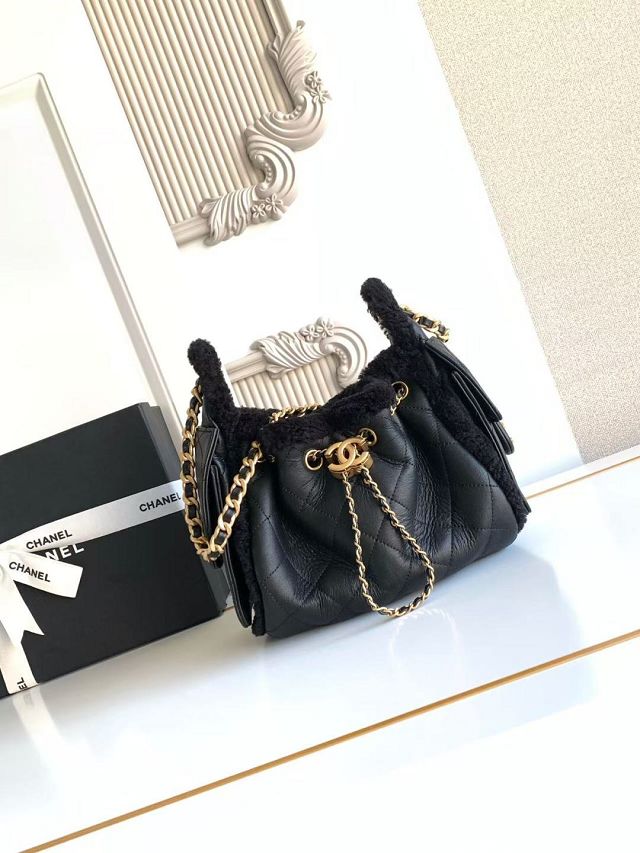 CC original lambskin 25 mini handbag AS5631 black