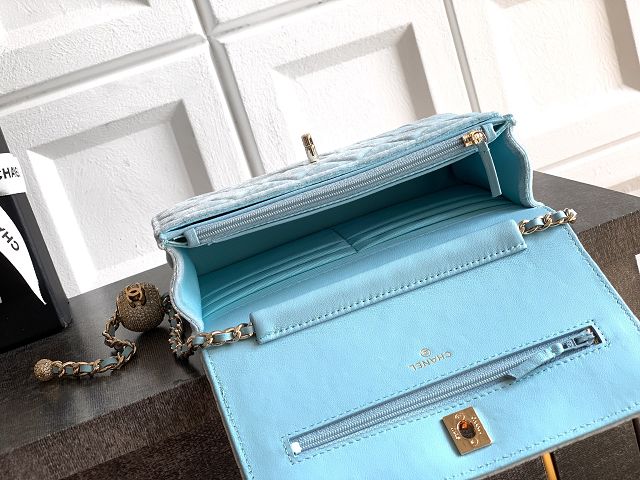 CC original velvet wallet on chain AP1450