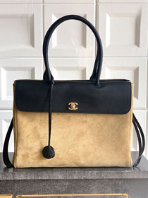 CC original suede calfskin medium tote bag AS6289 black