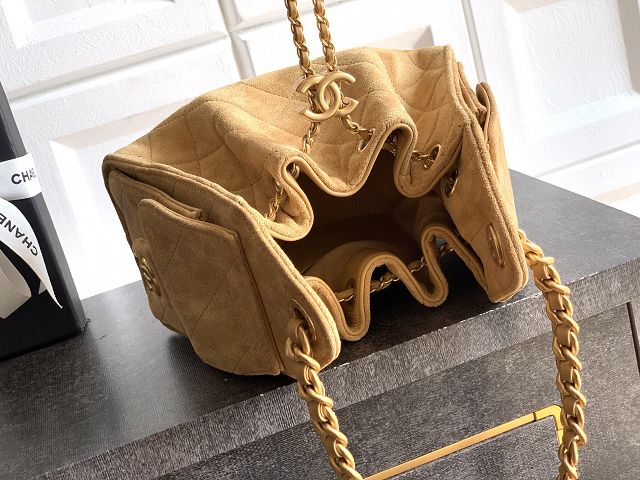 CC original suede calfskin 25 mini handbag AS5631 light brown