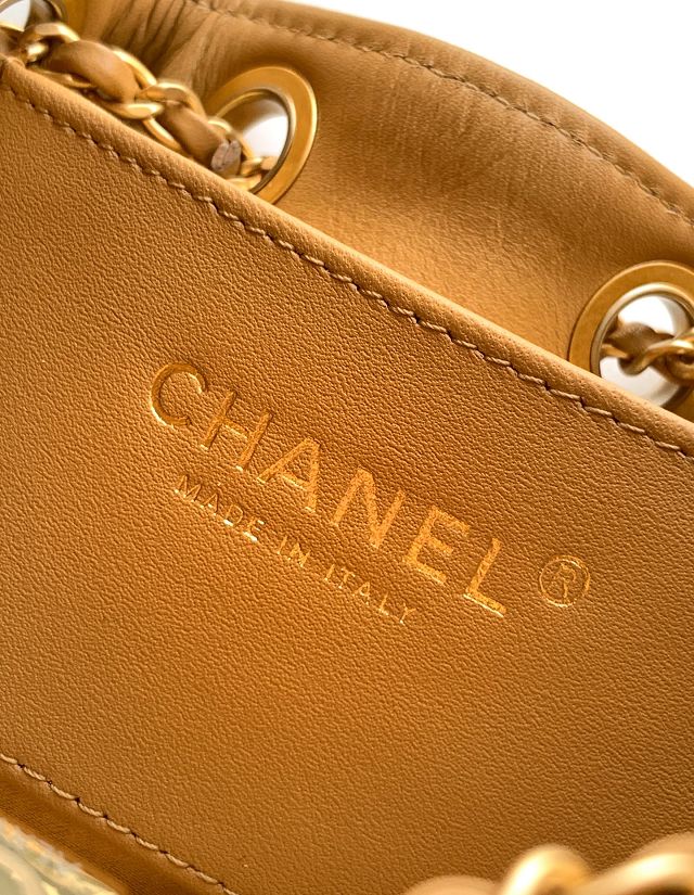 CC original suede calfskin 25 mini handbag AS5631 light brown