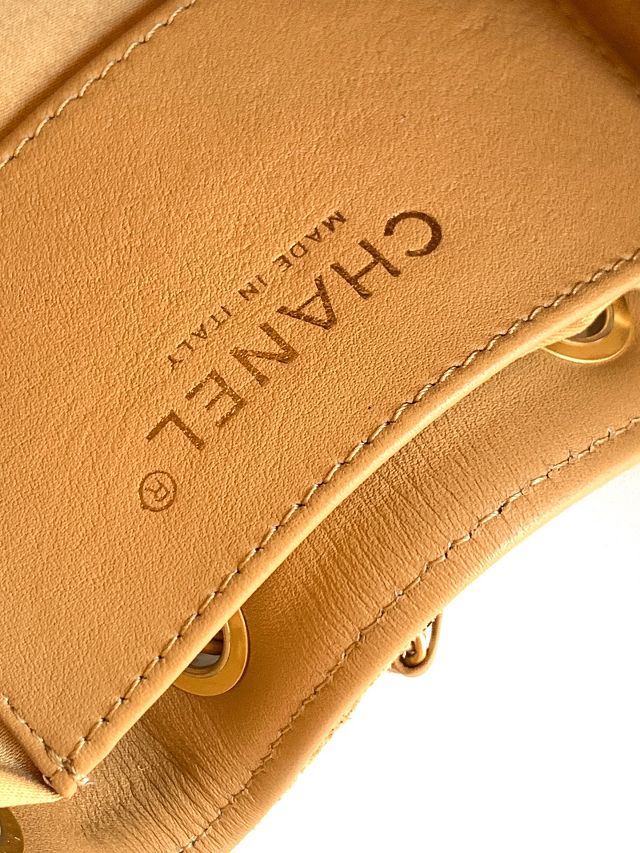 CC original suede calfskin 25 small handbag AS5293 light brown