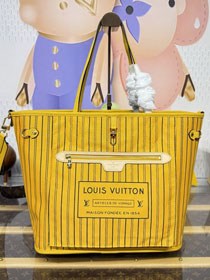 Louis vuitton original monogram canvas neverfull Inside out MM M12779 yellow