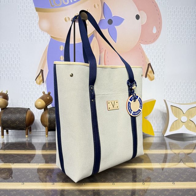 Louis vuitton original cotton escale bag M28503 ocean blue